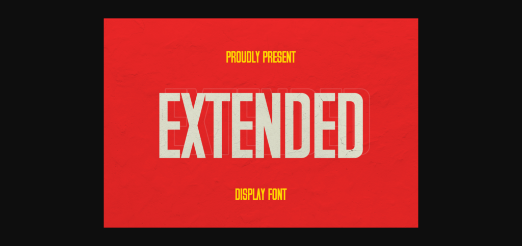 Extended Font Poster 1