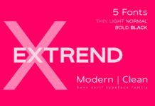 Extrend Font Poster 1