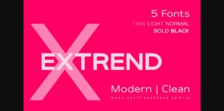 Extrend Font Poster 1