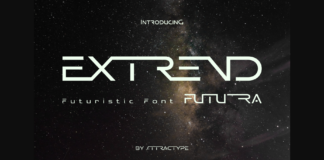 Extrend Futura Font Poster 1