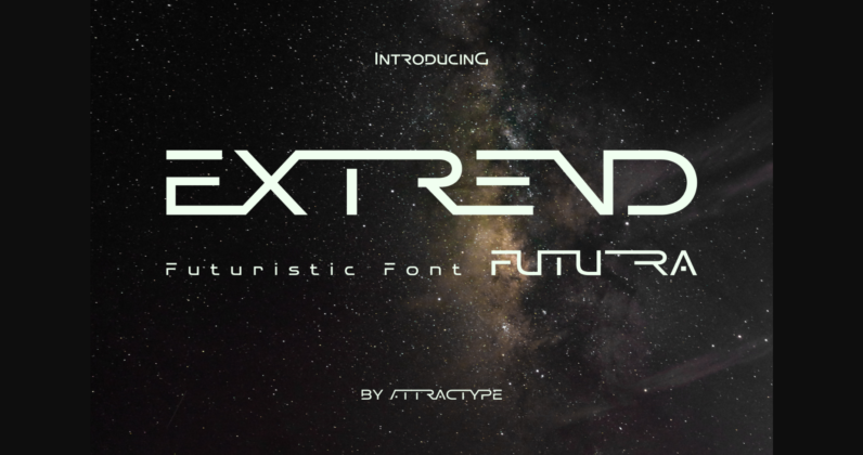 Extrend Futura Font Poster 1