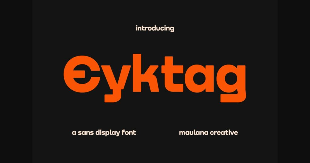 Eyktag Font Poster 1