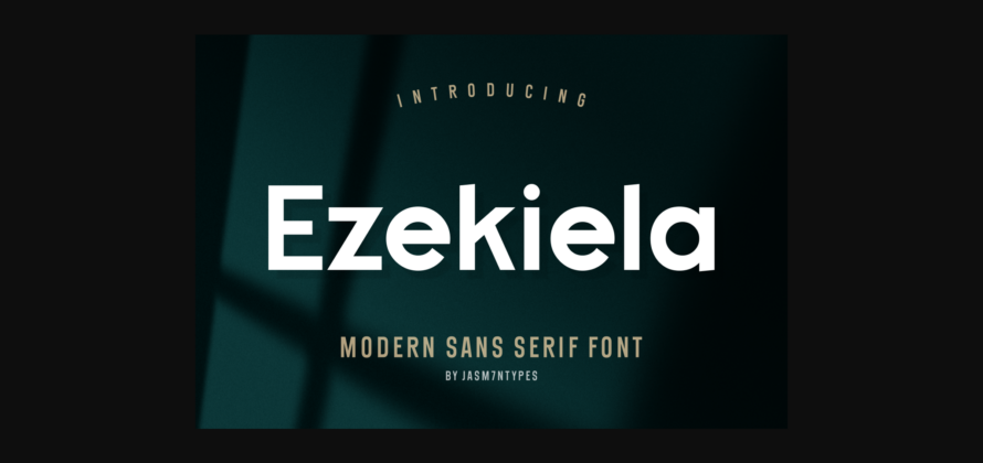 Ezekiela Font Poster 3