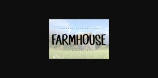 Farmhouse Font Poster 1