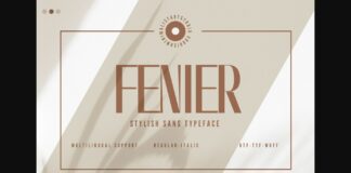 Fenier Font Poster 1