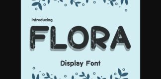 Flora Font Poster 1