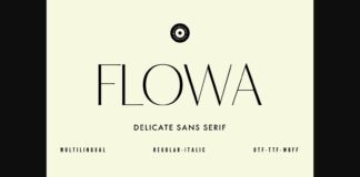 Flowa Font Poster 1