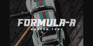 Formula a Font Poster 1