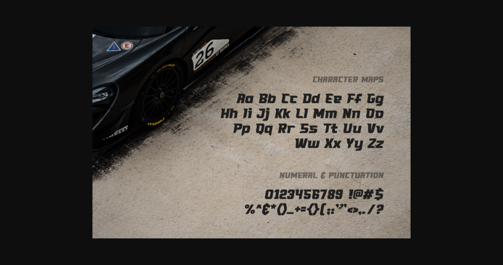 Formula a Font Poster 4