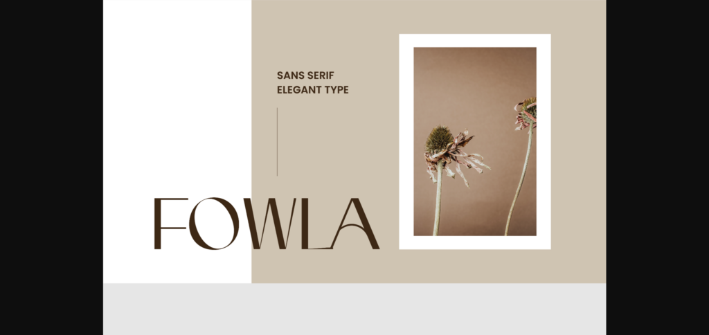 Fowla Font Poster 3