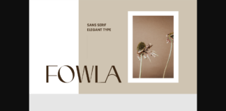 Fowla Font Poster 1