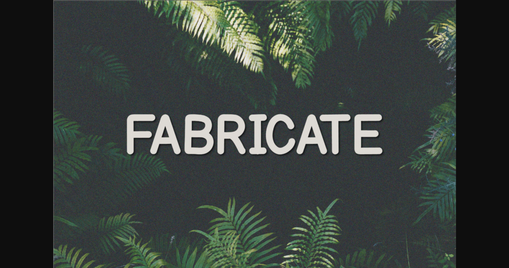 Fabricate Font Poster 3