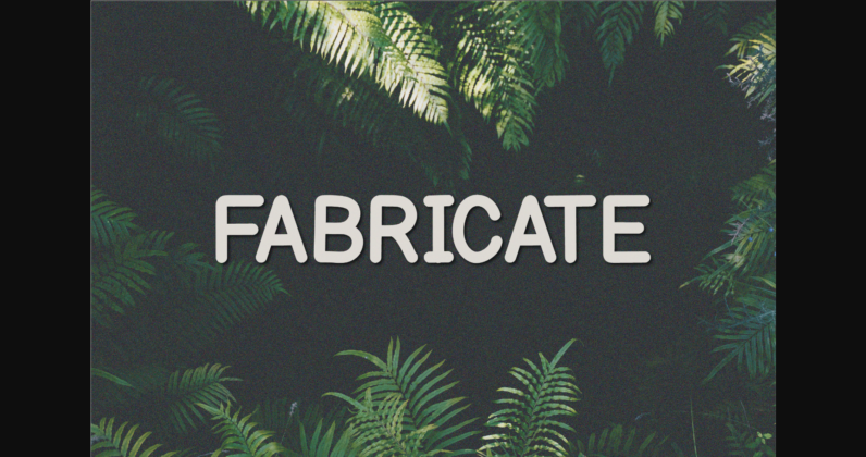 Fabricate Font Poster 1