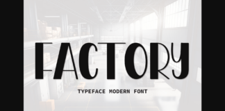 Factory Font Poster 1