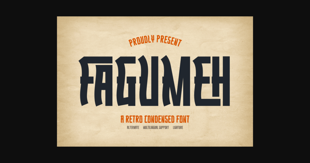 Fagumeh Font Poster 3