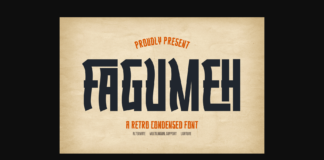 Fagumeh Font Poster 1