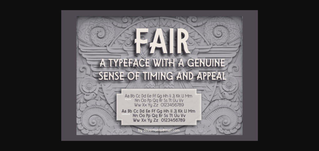 Fair Font Poster 1