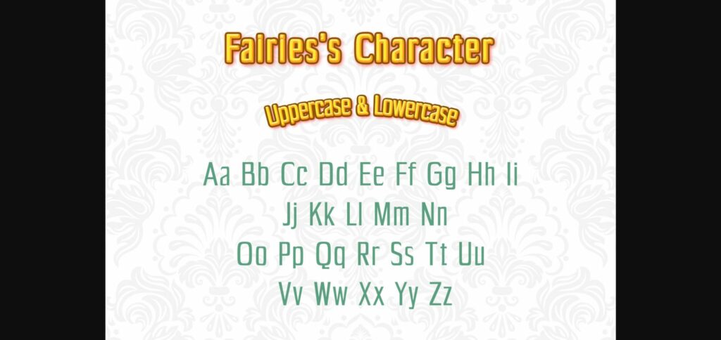 Fairies Font Poster 4