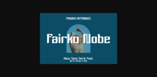 Fairko Nobe Font Poster 1