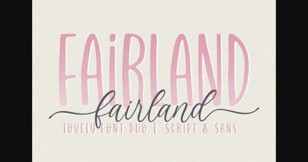 Fairland Duo Font Poster 1