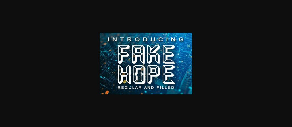 Fake Hope Font Poster 1