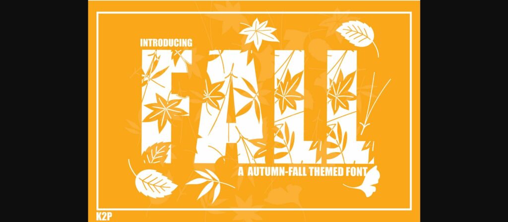 Fall Font Poster 1