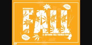 Fall Font Poster 1