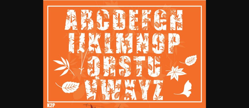 Fall Font Poster 4