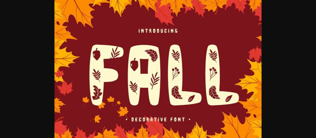 Fall Font Poster 3