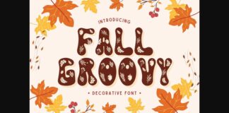 Fall Groovy Font Poster 1