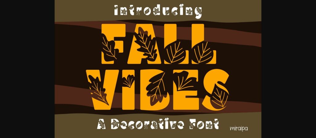 Fall Vibes Font Poster 3