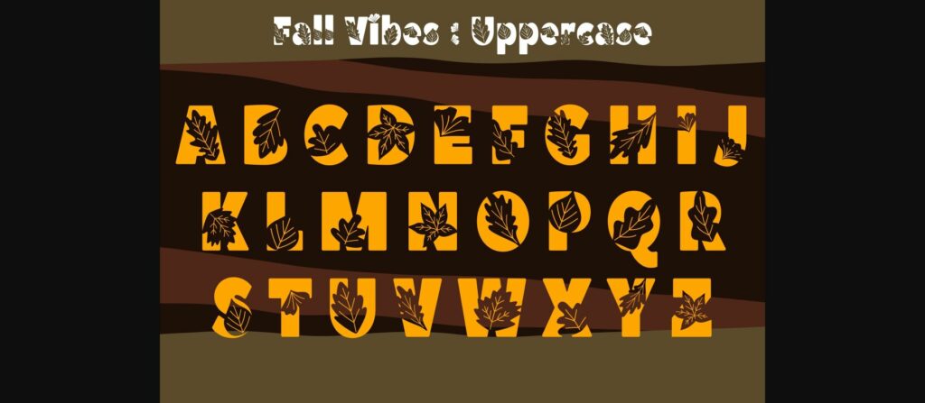 Fall Vibes Font Poster 5