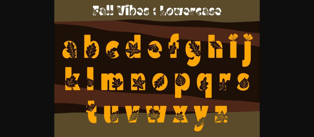 Fall Vibes Font Poster 6