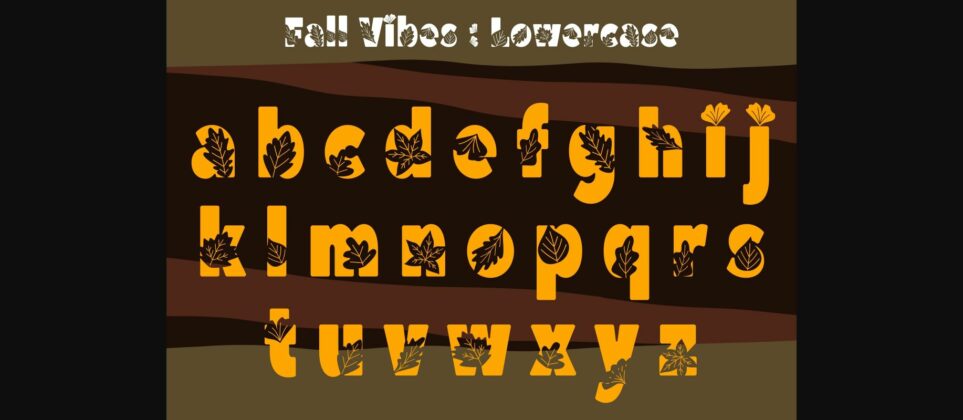 Fall Vibes Font Poster 6