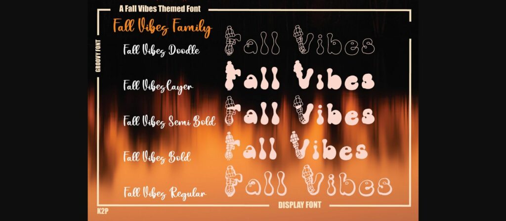 Fall Vibes Font Poster 4