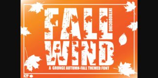 Fall Wind Font Poster 1