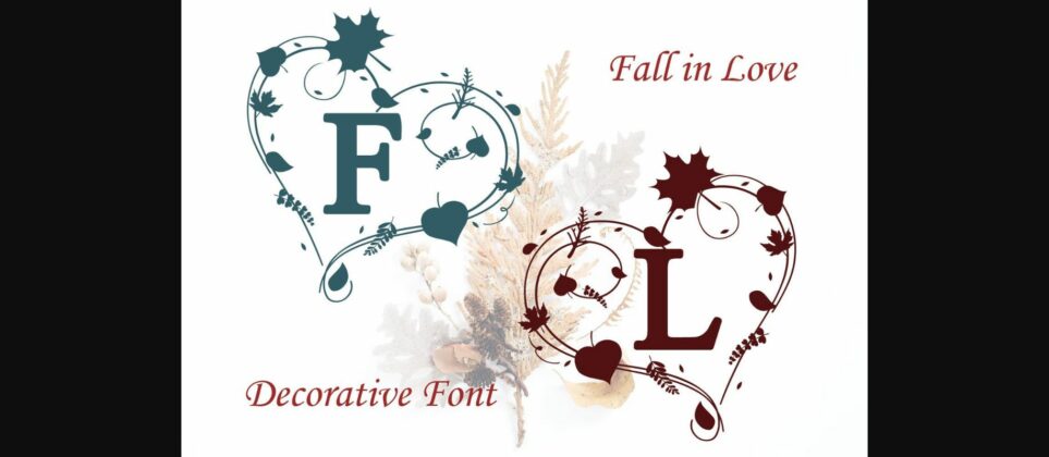 Fall in Love Font Poster 3