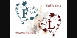 Fall in Love Font Poster 1