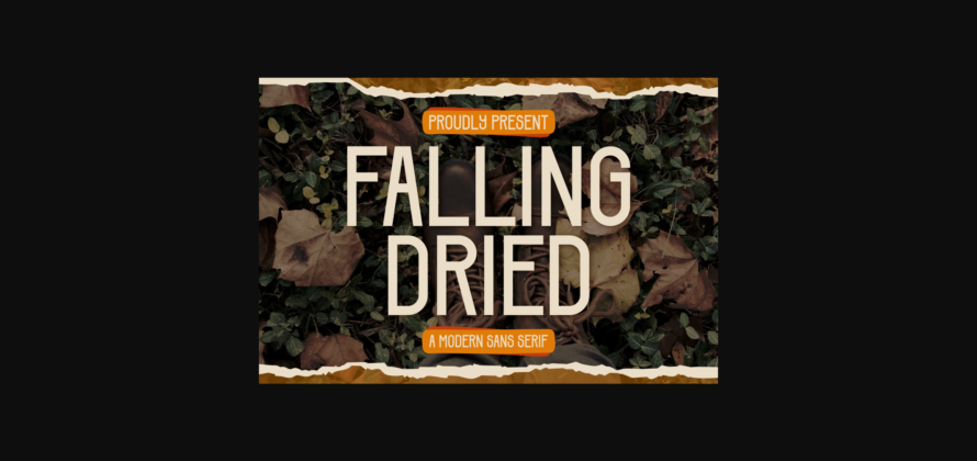 Falling Dried Font Poster 3