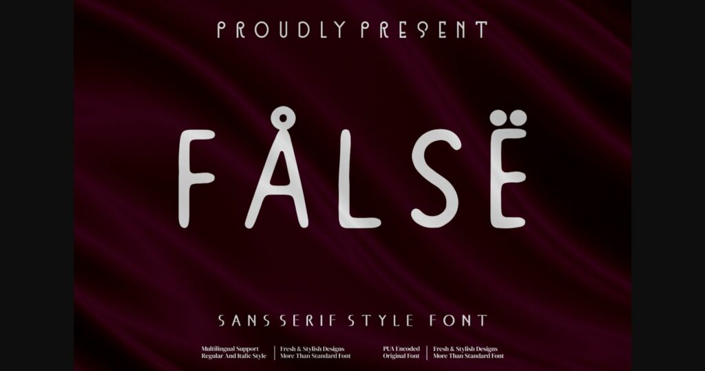 False Note Font Poster 3