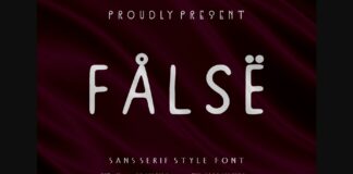 False Note Font Poster 1