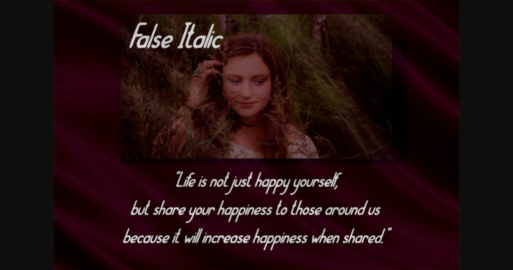 False Note Font Poster 4