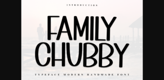 Family Chubby Font Poster 1