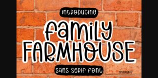 Family Farmhouse Font Poster 1