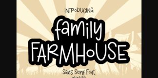 Family Farmhouse Font Poster 1