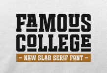 Famous College Font