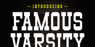 Famous Varsity Font