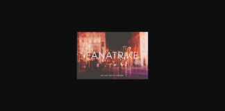 Fanatrike Font Poster 1