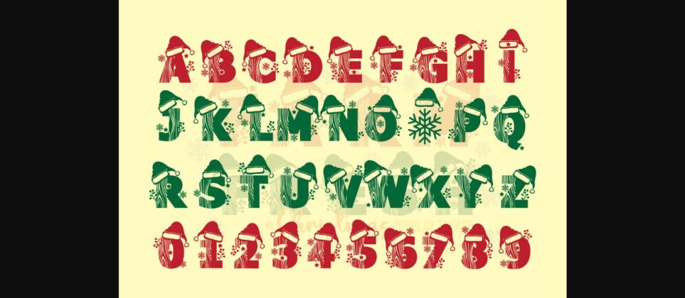 Farm Fresh Christmas Font Poster 4