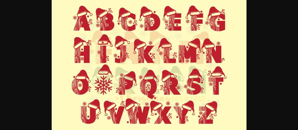 Farm Fresh Christmas Font Poster 5